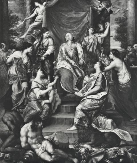 Arte Fotografica — Gramiccia Lorenzo - sec. XVIII - Allegoria della gloria di Carlo III di Spagna — insieme
